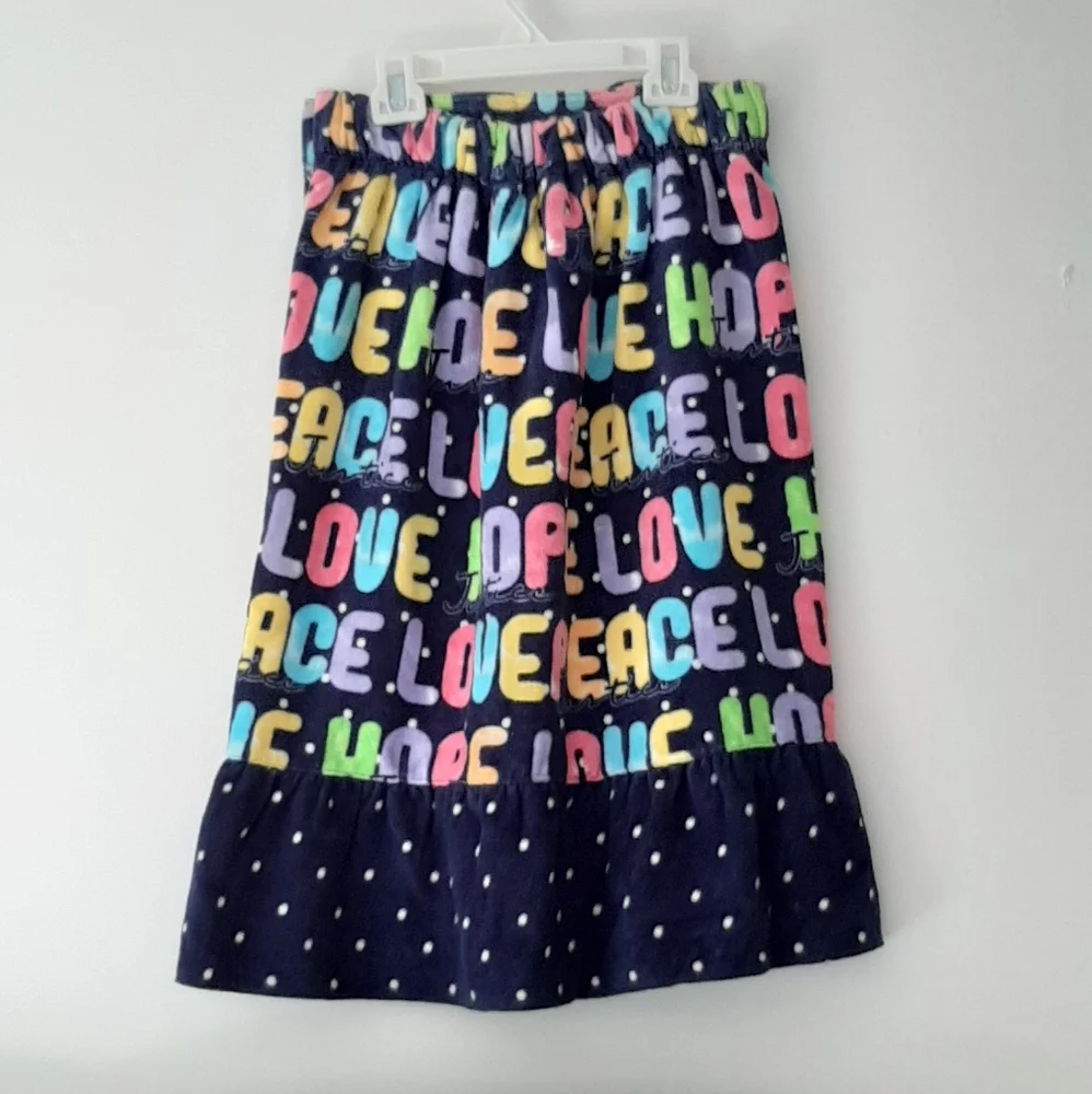 Justice brand kids after bath peace towel dress. Size M/L.